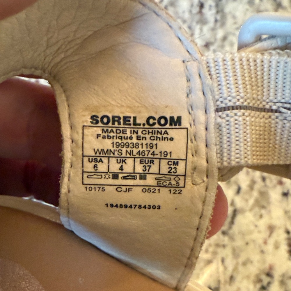 Sorel Tan Wedge Sandals - Picture 4 of 8